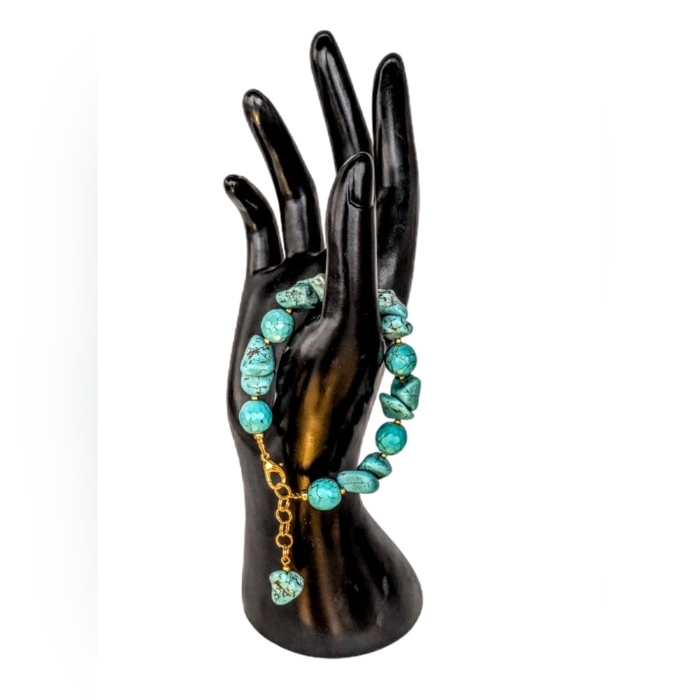 Turquoise Howlite Stones Bracelet